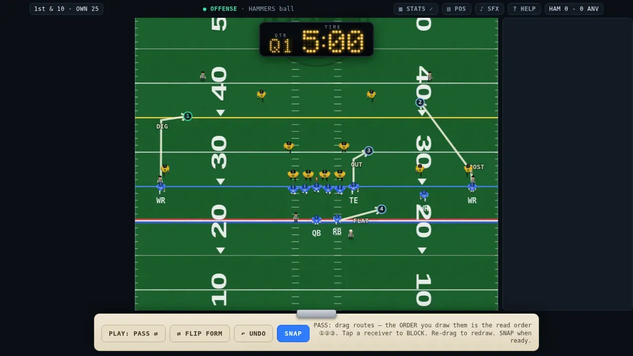 CHALK, a frame from the game