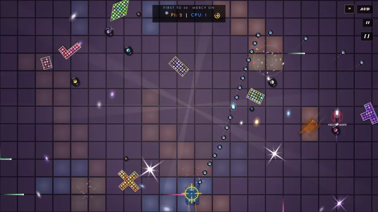 Disco Tanks, a frame from the game