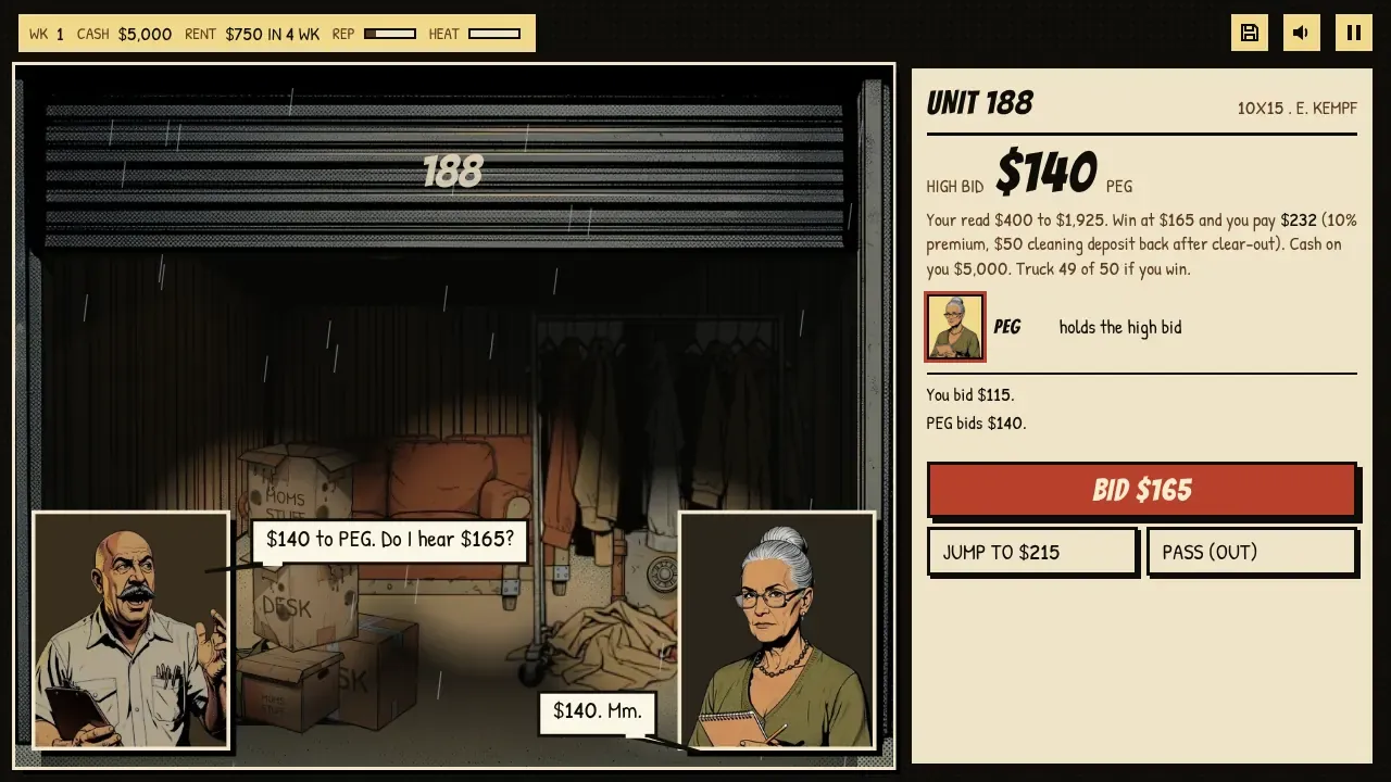 Unit 112, a frame from the game